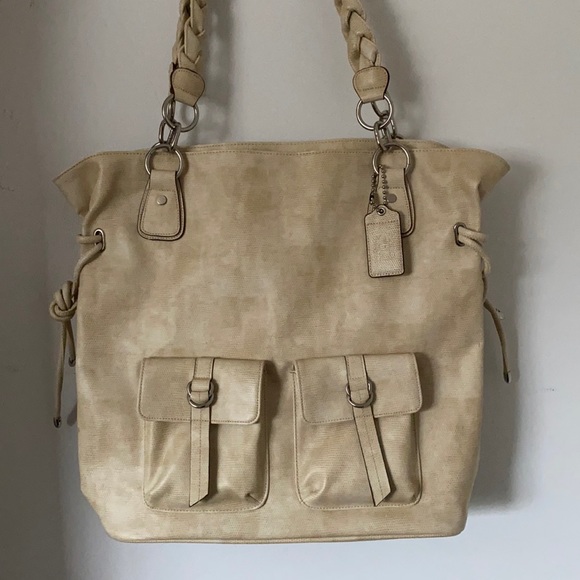 🌿 Oversized Beige Purse - Picture 1 of 3